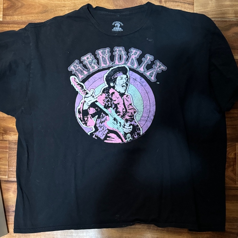 Black Hendrix Graphic T-Shirt
